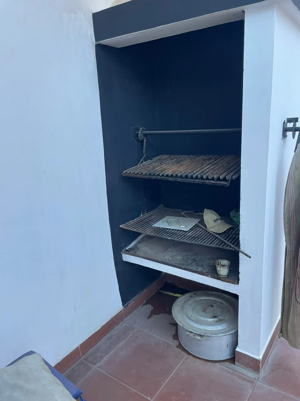 Churrasquera en la terraza
